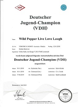 Deutscher Jugendchampion VDH